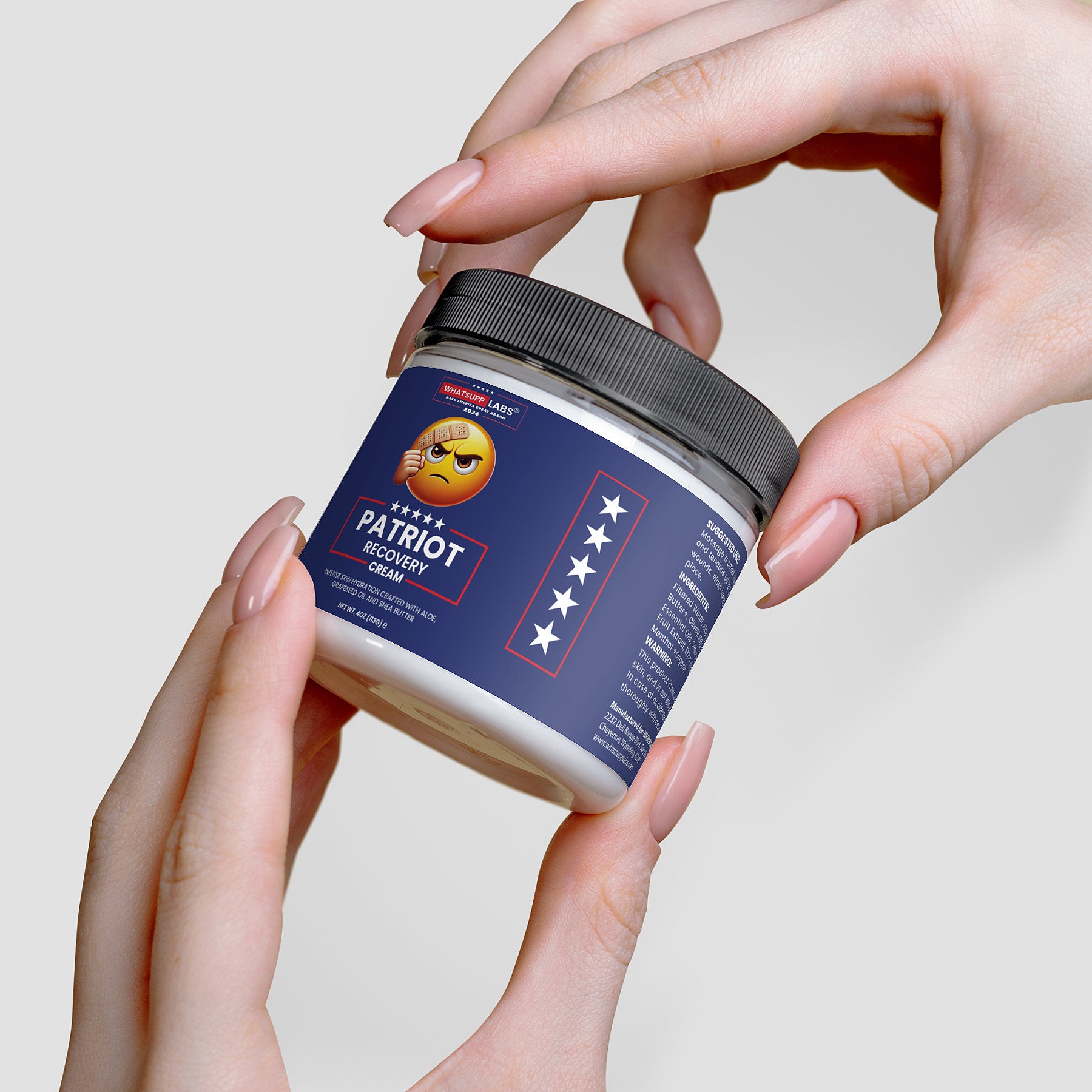 Patriot Recovery Cream TRUMP 2024 Limited Edition BLUE WHITE & RED